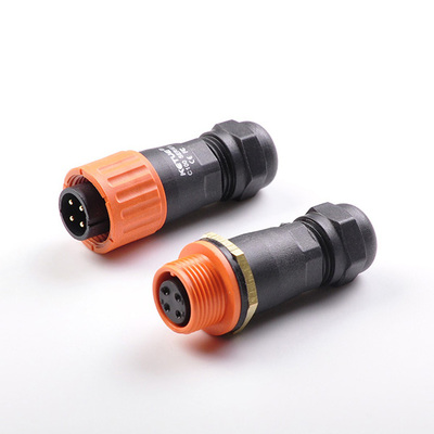 C12四芯对接直插防水连接器