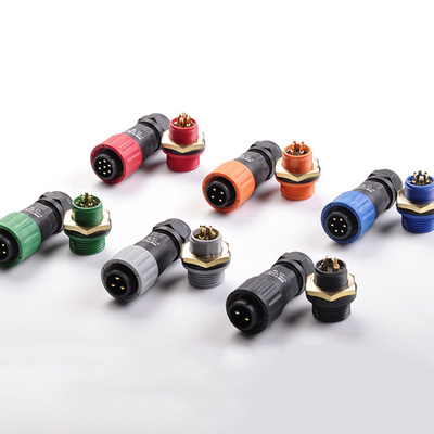 C12面板固定防水连接器