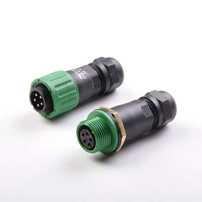 C12五芯对接直插防水连接器