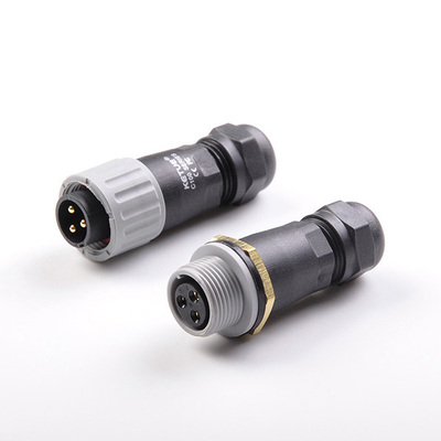 C12三芯对接直插防水连接器
